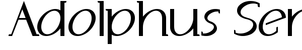 Adolphus Serif font preview